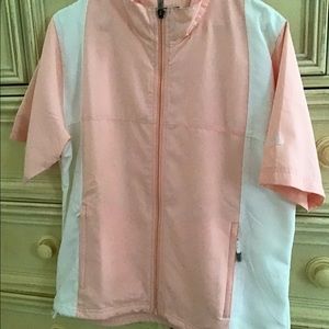 Women’s Adidas Golf jacket size L Pink/white